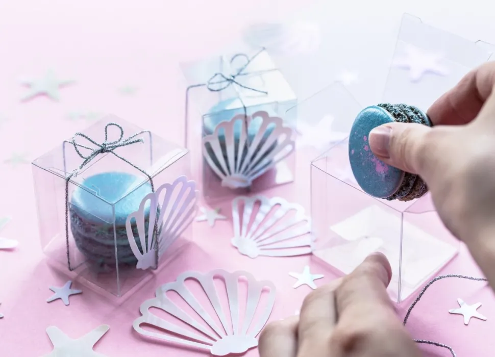 Geschenkdoosjes Kubus Doorzichtig 5cm 10st