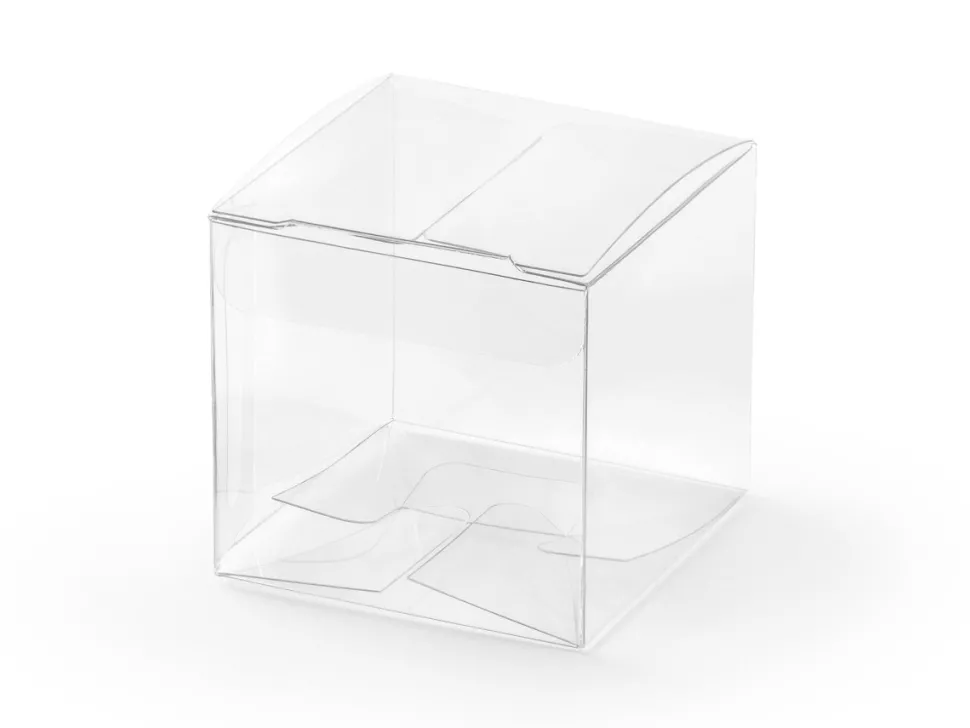 Geschenkdoosjes Kubus Doorzichtig 5cm 10st