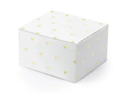 Geschenkdoosjes Mini Hartjes Goud 6cm 10st