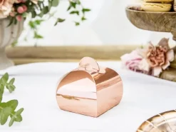 Geschenkdoosjes Rose Goud 6cm 10st