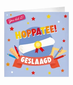 Geslaagd Wenskaart 23cm