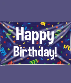 Gevelvlag Happy Birthday 1,5m