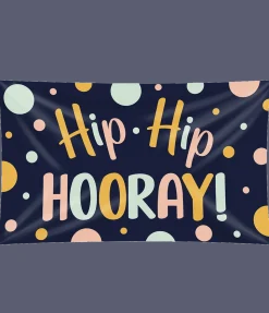 Gevelvlag Hip Hip Hooray 1.5m