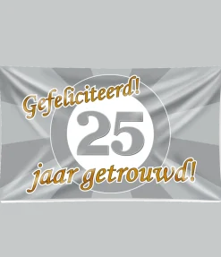 Gevelvlag 25 Jaar Getrouwd 1,5m