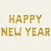 Gouden Ballonnen Set Happy New Year 1,9m
