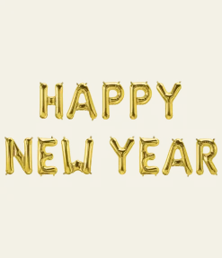 Gouden Ballonnen Set Happy New Year 1,9m