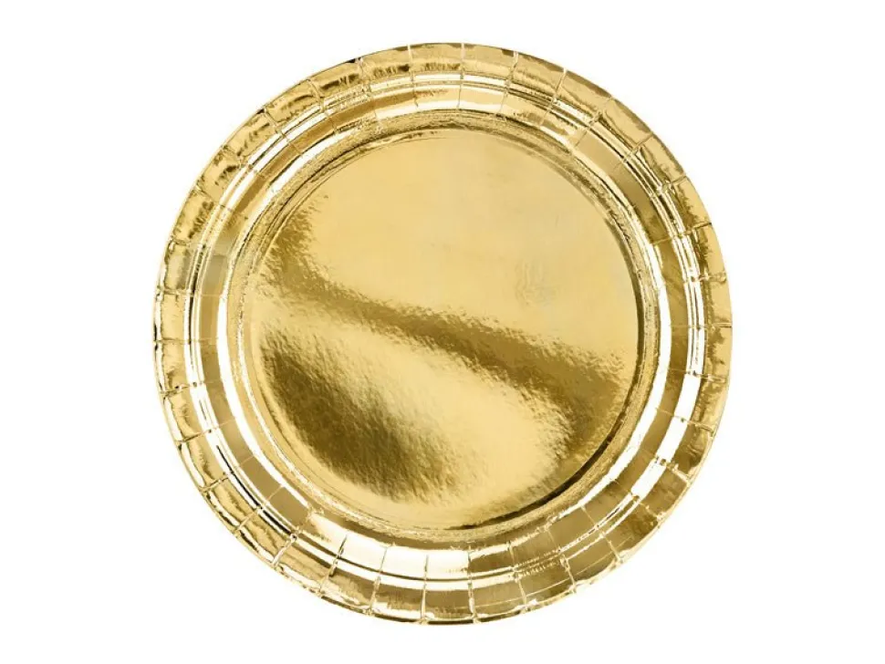 Gouden Borden Papier 23cm 6st