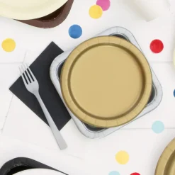 Gouden Borden Rond 17,5cm 8st