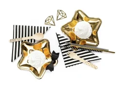 Gouden Borden Ster 18cm 6st