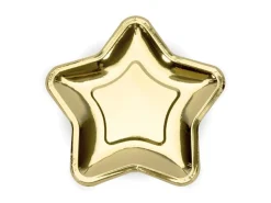 Gouden Borden Ster 23cm 6st