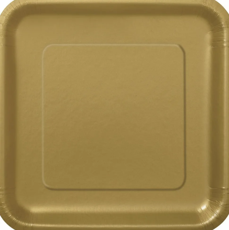 Gouden Borden Vierkant 17,5cm 16st
