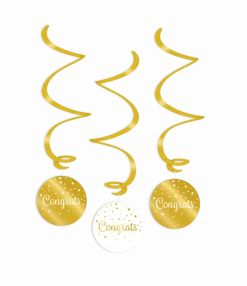 Gouden Hangdecoratie Congrats 17cm