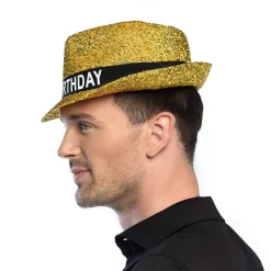 Gouden Happy Birthday Hoed