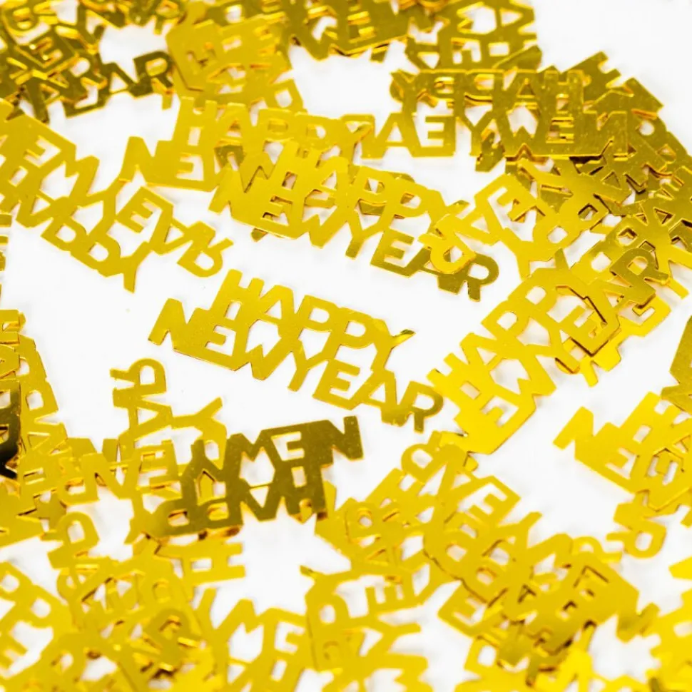 Gouden Happy New Year Tafelconfetti 14g