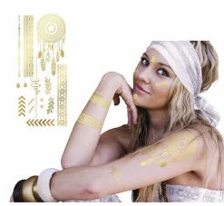 Gouden Hippie Nep Tattoos