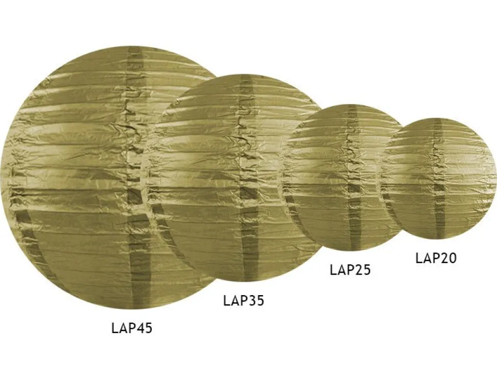 Gouden Lampion Rond 25cm
