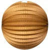 Gouden Lampion Rond Metallic 23cm