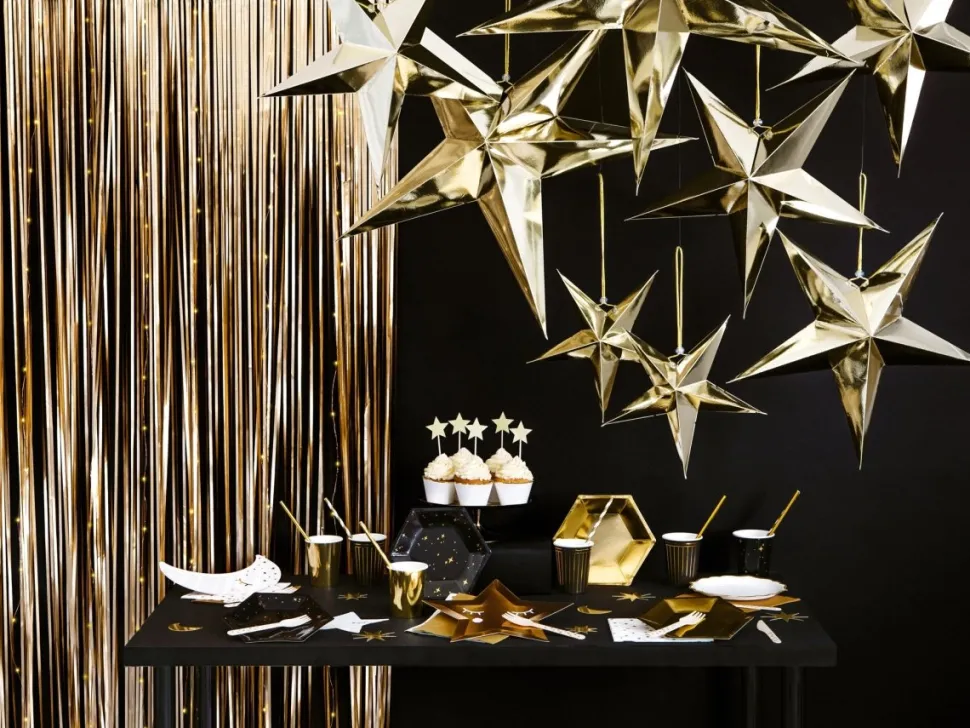 Gouden Lampion Ster 30cm