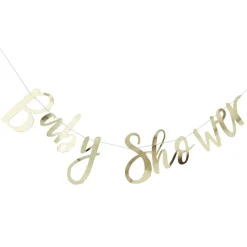 Gouden Letterslinger Baby Shower 1,5m