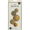 Gouden Papieren Waaiers 15cm 5st