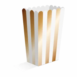 Gouden Popcorn Bakjes 13,5cm 8st