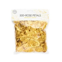 Gouden Rozenblaadjes Metalic 500st