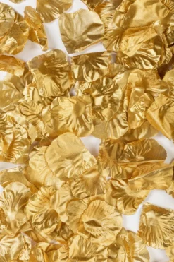 Gouden Rozenblaadjes Metalic 500st