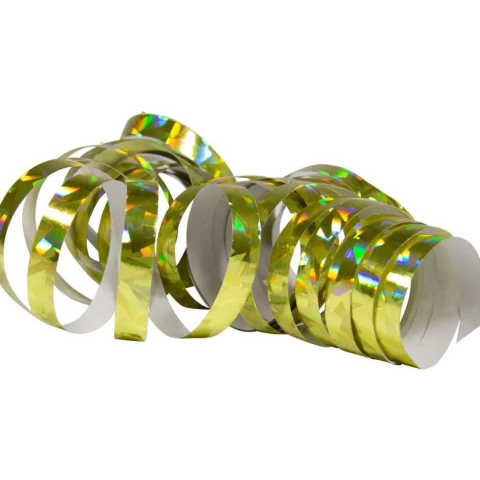 Gouden Serpentines Holografisch 4m 18 ringen 2st
