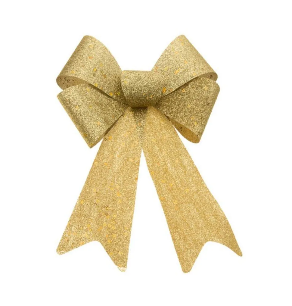 Gouden Strik Glitter 39cm