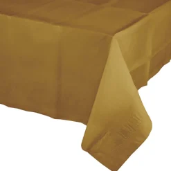 Gouden Tafelkleed Plastic 2,74m