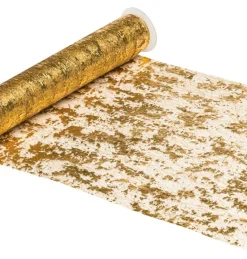 Gouden Tafelloper Shiny 5m