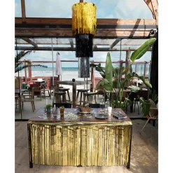 Gouden Tafelrok Matallic 3m