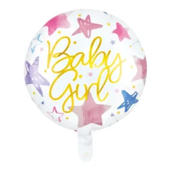 Goud Roze Helium Ballon Baby Girl 46cm