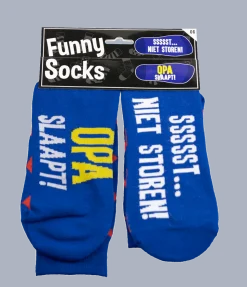 Grappige Sokken Opa Slaapt 1 paar