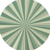 Groene Papieren Waaiers 35cm 3st