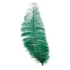 Groene Struisvogelveren 30cm 12st