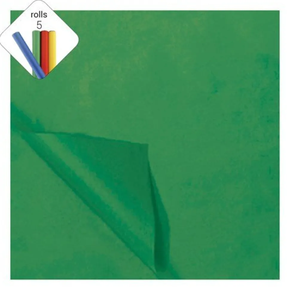 Groene Zijdevloeipapier Kerst 50x70cm 25st
