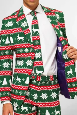 Groen Rode Pak Kerstmis