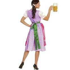 Groen Roze Dirndl Jurk Oktoberfest Dames