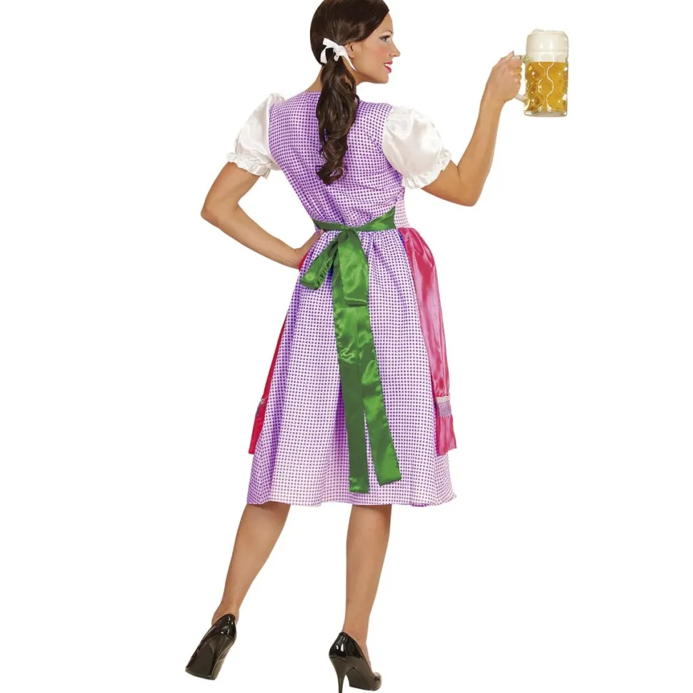 Groen Roze Dirndl Jurk Oktoberfest Dames