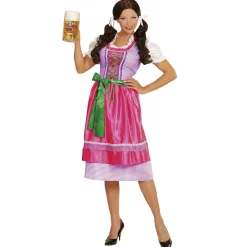 Groen Roze Dirndl Jurk Oktoberfest Dames