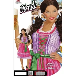 Groen Roze Dirndl Jurk Oktoberfest Dames