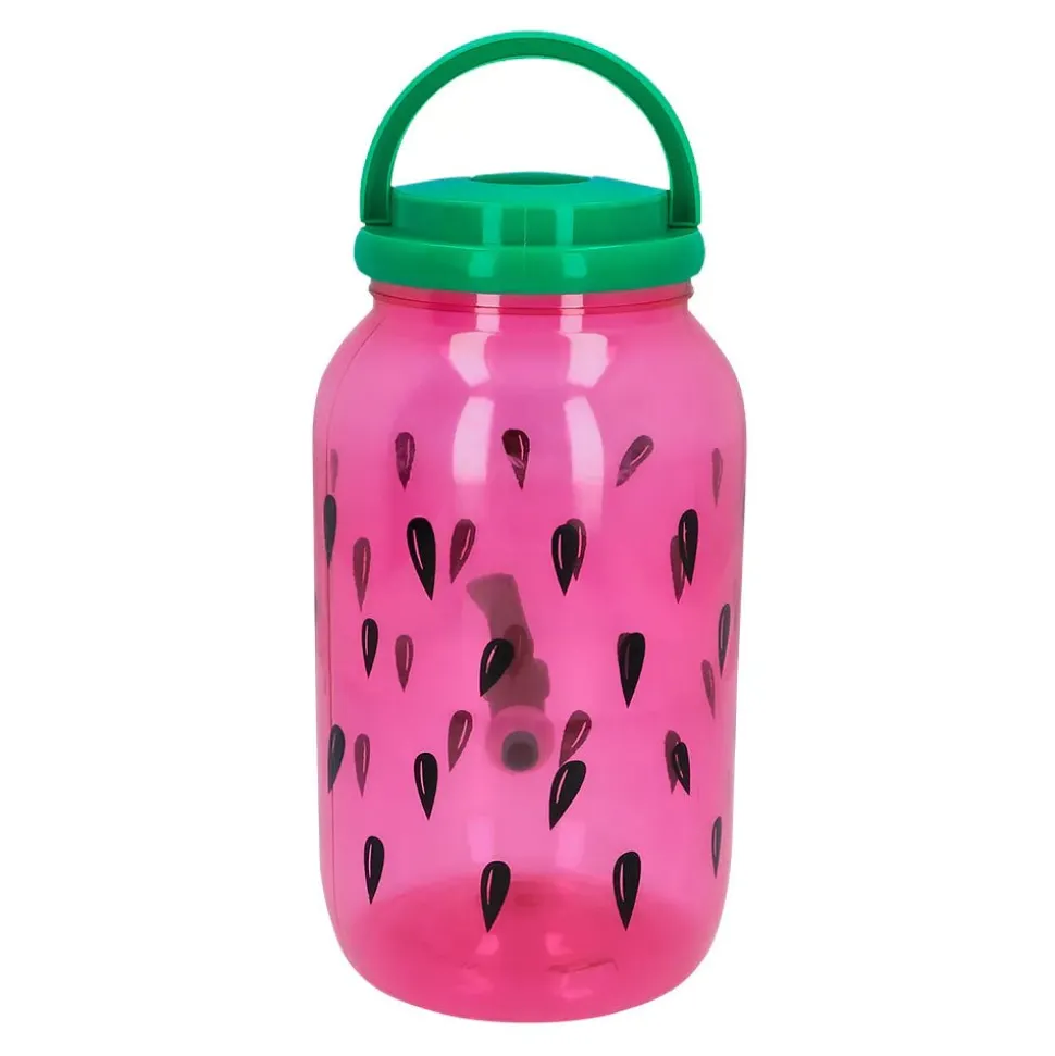 Groen/Roze Drankdispenser Watermeloen Met Kraantje 3,8l