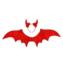 Halloween Accessoireset Rood Duivel 2 delig