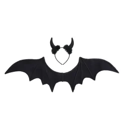 Halloween Accessoireset Zwart Duivel