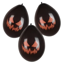 Halloween Ballonnen Creepy Pumpkin 25cm 6st