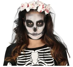 Halloween Bloemen Haarband Sluier