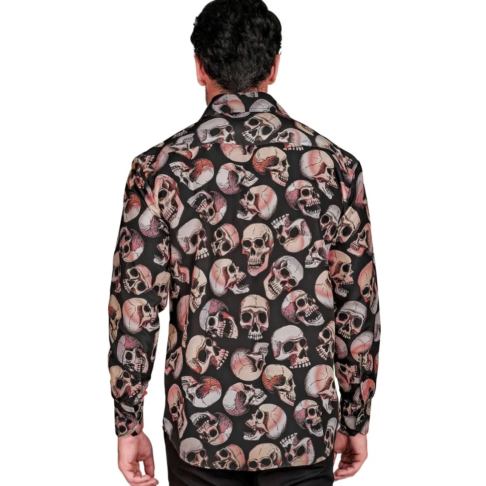 Halloween Blouse Heren Schedel
