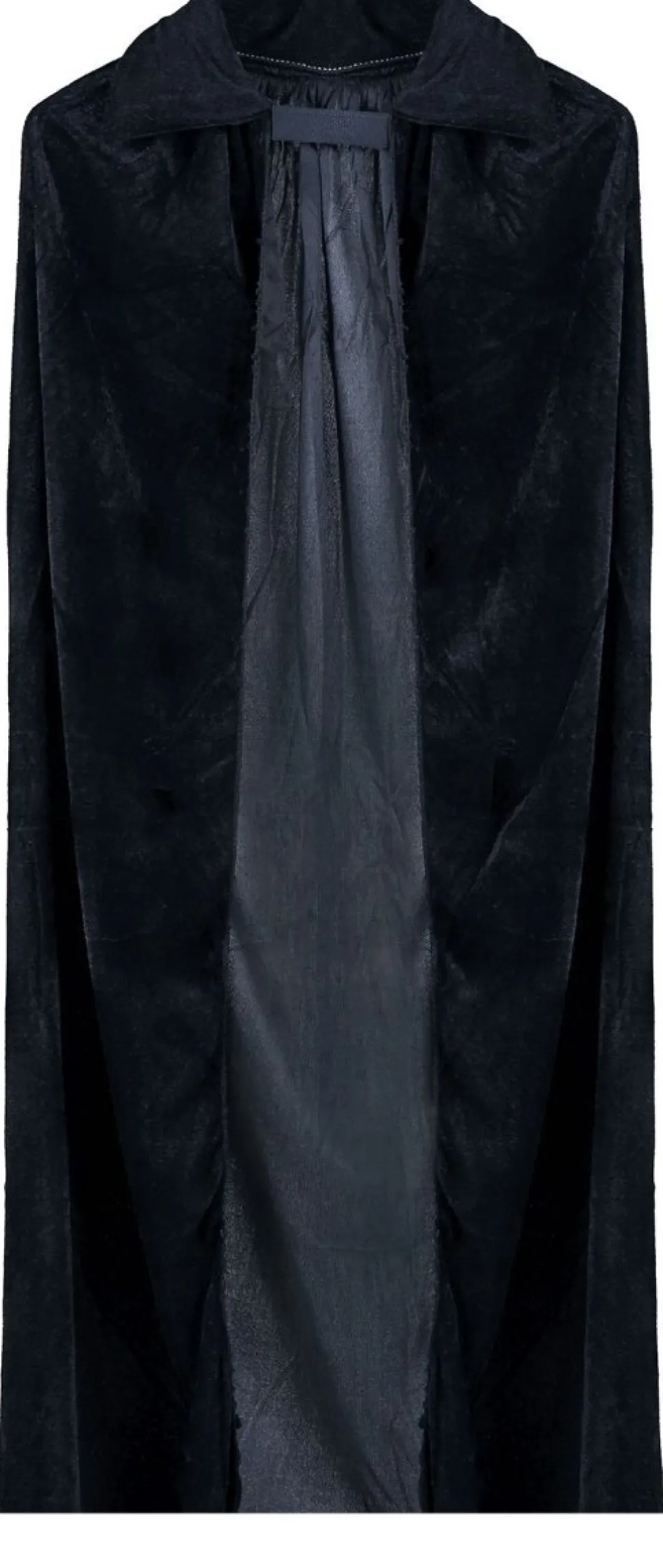 Halloween Cape Fluweel Zwart 1m