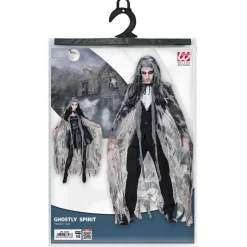 Halloween Cape Grijs Geest